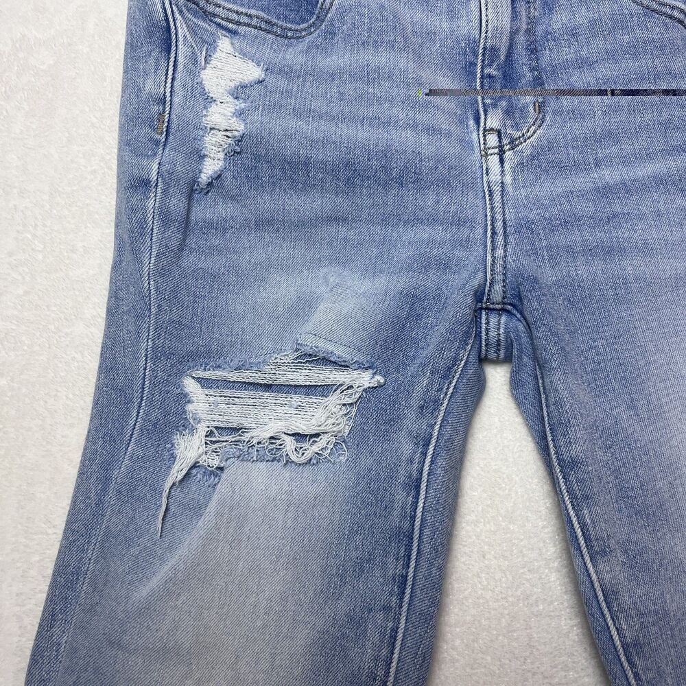 American Eagle Dream Jean Women’s 4 Regular Light Wash Distressed Skinny Y2K - Picture 8 of 11